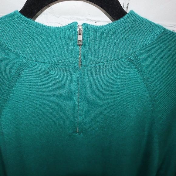Spense Green Long Sleeve Sweater with Zipper on Back Women's Size XL - Picture 5 of 7